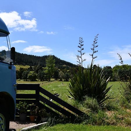 Evi The School Bus At Oromahoe Downs Farm Puketona Bagian luar foto